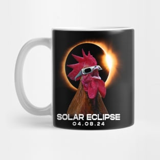 Celestial Chicken Eclipse: Trendy Tee for Backyard Chicken Keepers Mug